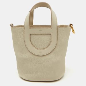 Hermes Beton Taurillon Clemence and Swift Leather In The Loop 18 Bag, Shoulder Bags - Luxury Closet catalog