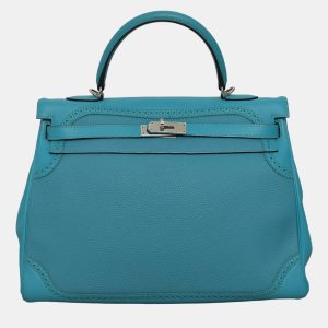 Hermes Leather Kelly Ghillies 35 Bag, Tote Handbags - Luxury Closet catalog