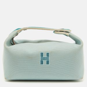 Hermes Eucalyptus Toile H Canvas Small Bride-a-Brac Case, Handbags - Luxury Closet catalog