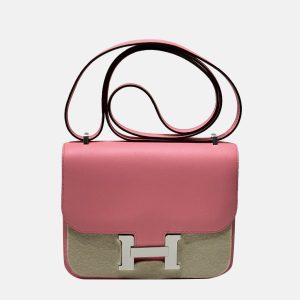 Hermes Summer Pink Swift Leather Constance 19 bag, Shoulder Bags - Luxury Closet catalog