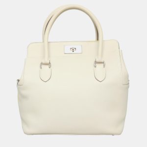 Hermes Craie Soufre, yellow, beige Swift Leather Toolbox 26 Bag, Tote Handbags - Luxury Closet catalog