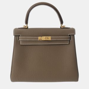 Hermes Etoupe Togo Leather Gold Finish Kelly 25, Tote Handbags - Luxury Closet catalog