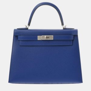 Hermes Blue Electric Togo Leather Kelly 28 Bag, Satchels - Luxury Closet catalog