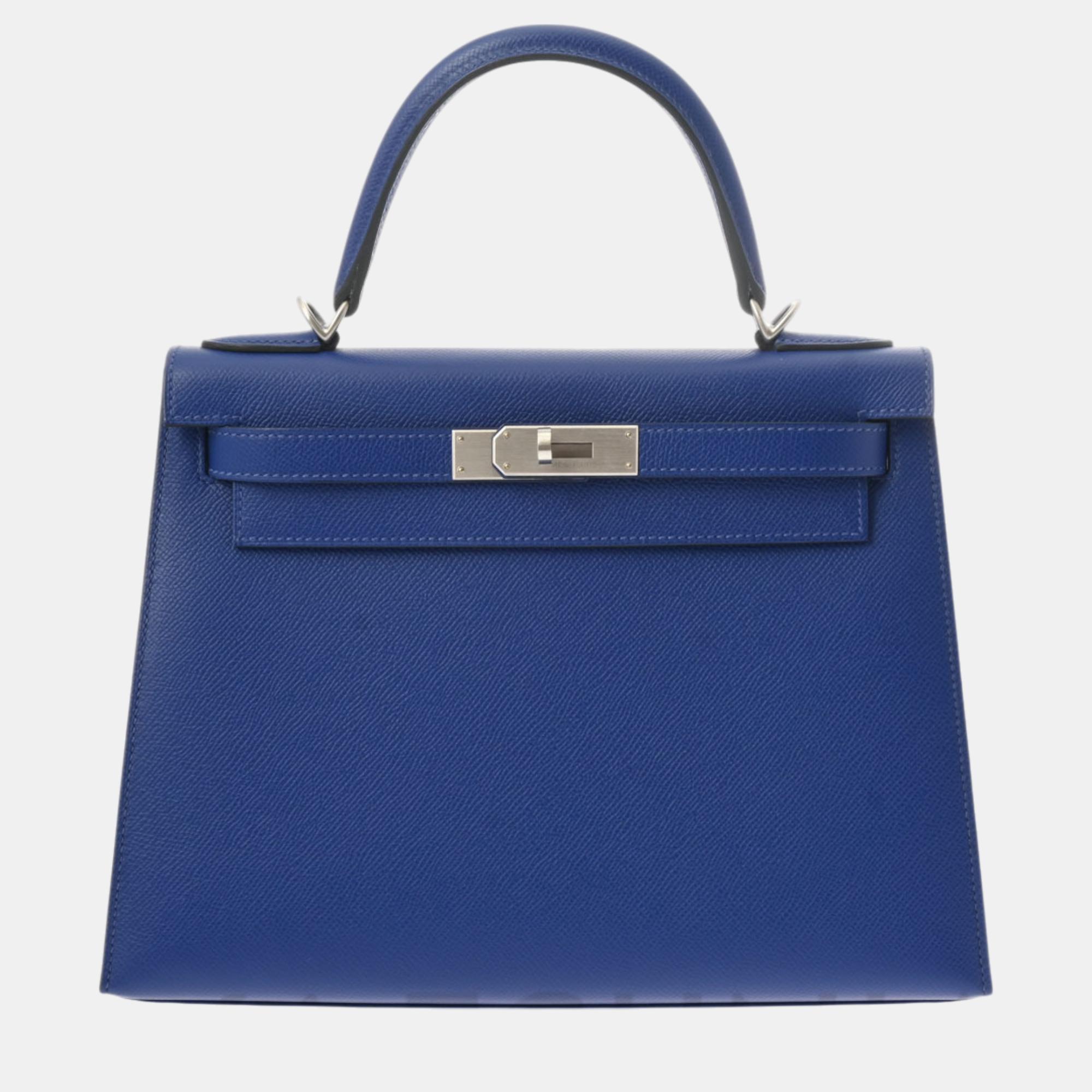 Hermes Blue Electric Togo Leather Kelly 28 Bag, Satchels - Luxury Closet catalog