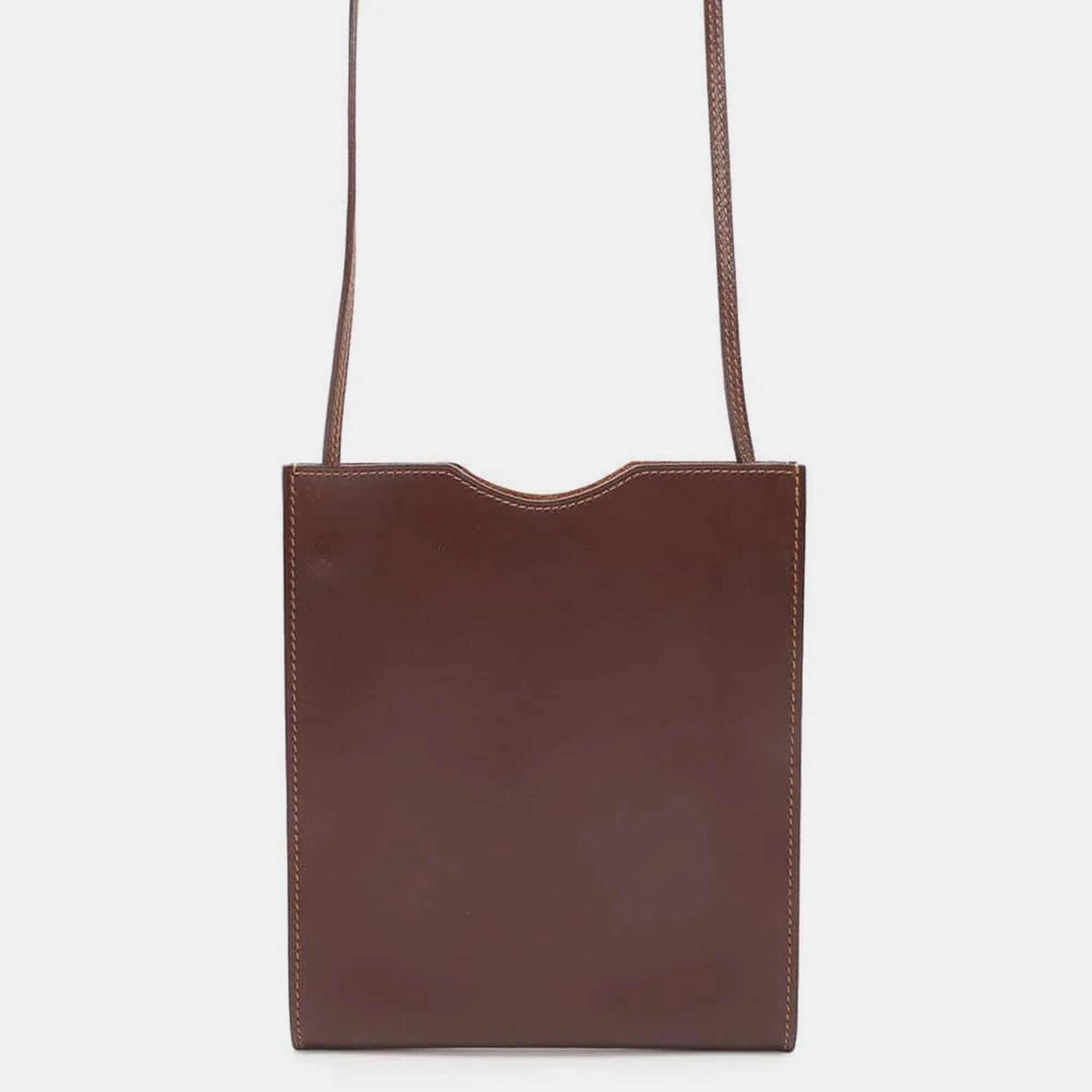 Hermes Brown Box Calf Leather Onimetu Bag, Tote Handbags - Luxury Closet catalog