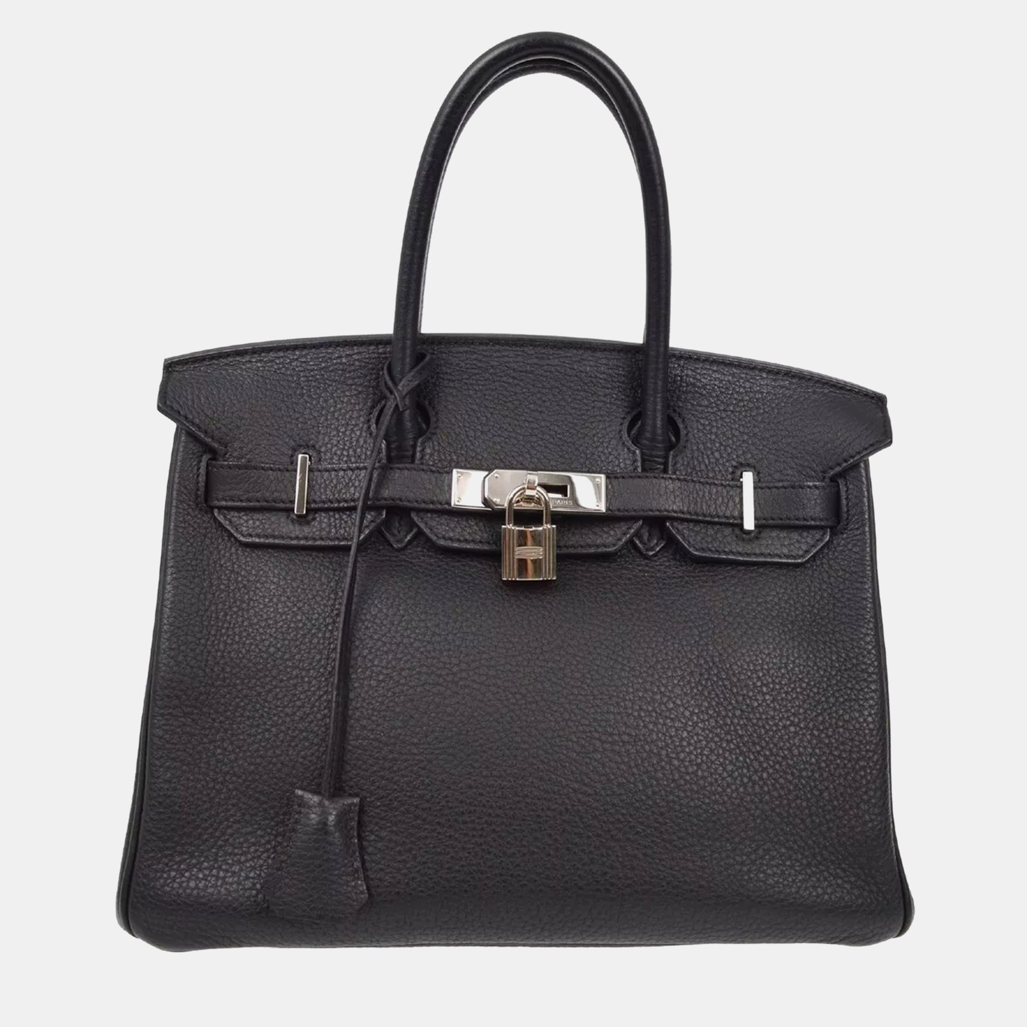 Hermes Black Taurillon Clemence Birkin 30 Handbag, Tote Handbags - Luxury Closet catalog