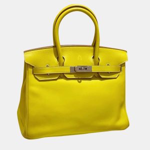 Hermes Candy Yellow Swift Leather Birkin 30 Bag, Tote Handbags - Luxury Closet catalog