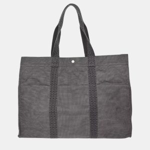 Hermes Gray Canvas Herline Tote Bag, Tote Handbags - Luxury Closet catalog