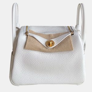 Hermes Pink Leather Mini Lindy 19 Crossbody Bag, Shoulder Bags - Luxury Closet catalog