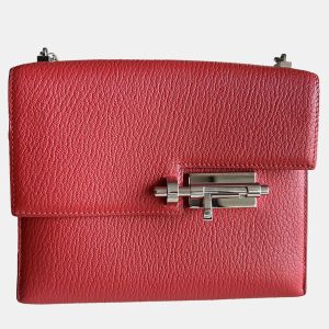 Hermes Tomato Red Leather Verrou Shoulder Bag, Shoulder Bags - Luxury Closet catalog