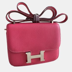 Hermes Rose Confetti Epsom Leather Constance Mini 18 Shoulder Bag, Handbags - Luxury Closet catalog