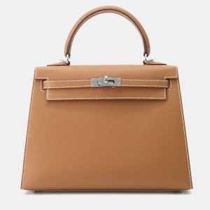 Hermes Gold Epsom Leather Kelly 25 Tote Bag, Tote Handbags - Luxury Closet catalog