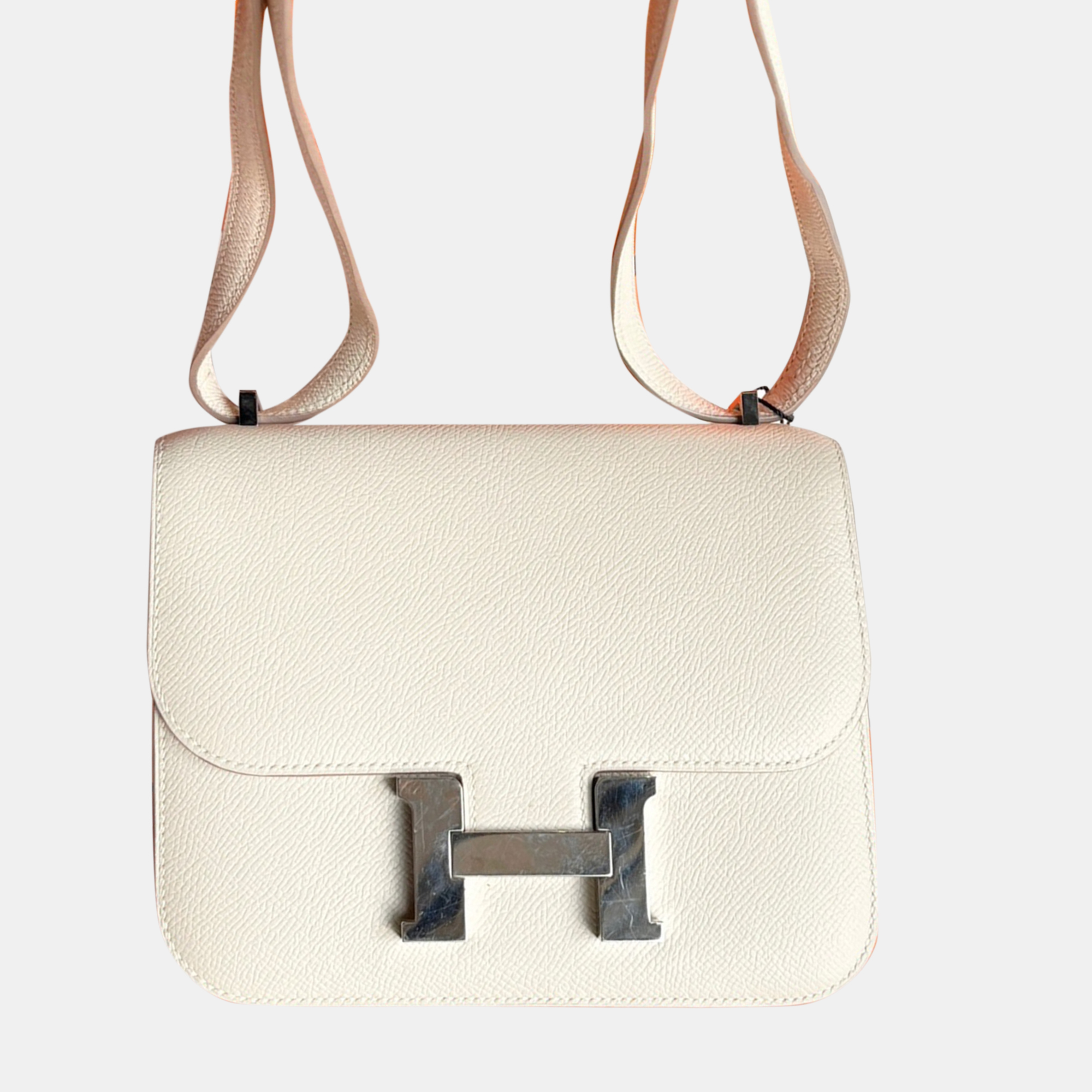 Hermes Milk White Epsom Leather Constance 19 Shoulder Bag, Handbags - Luxury Closet catalog