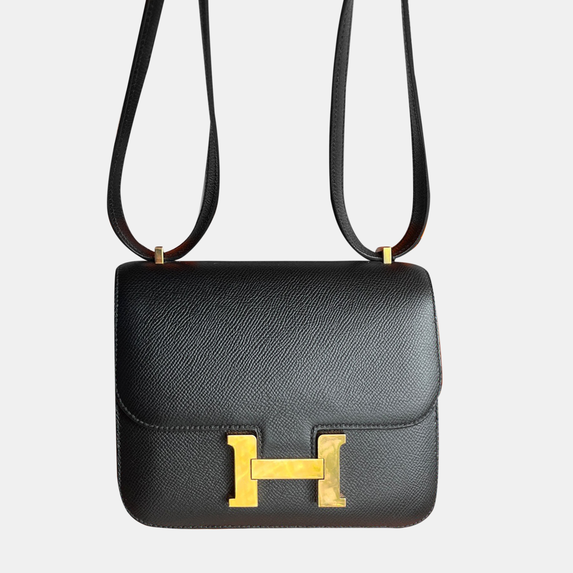 Hermes Black Epsom Leather Constance 19 Shoulder Bag, Handbags - Luxury Closet catalog