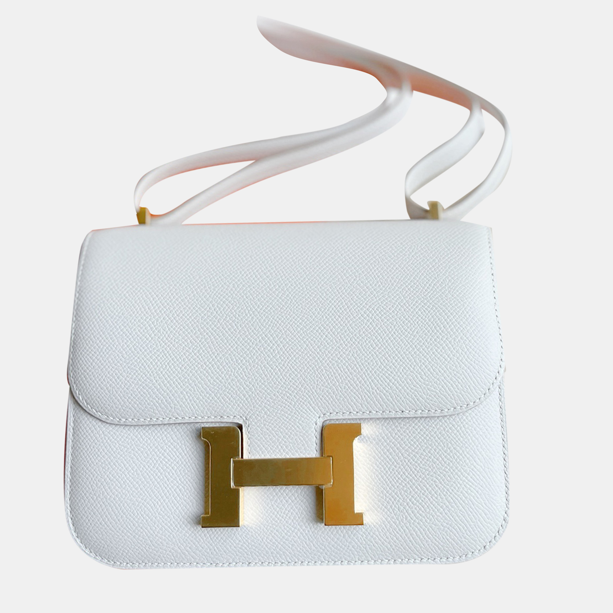 Hermes Milk Grey Epsom Leather Constance 19 Shoulder Bag, Handbags - Luxury Closet catalog