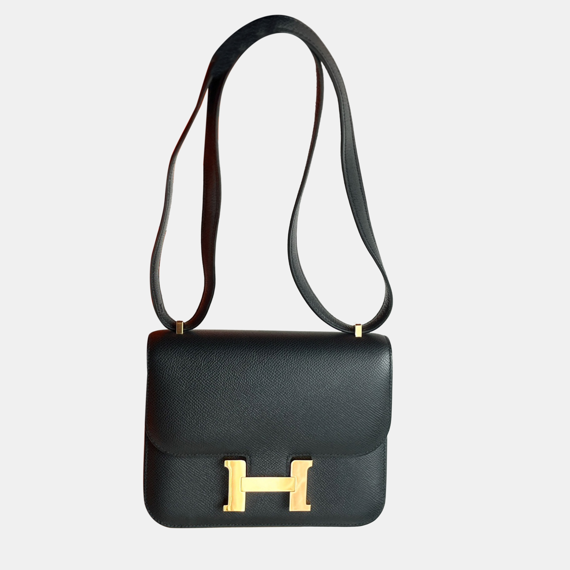 Hermes Black Epsom Leather Constance 19 Shoulder Bag, Handbags - Luxury Closet catalog