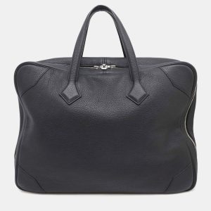 Hermes Black Taurillon Clemence  Victoria 50 Travel Bag, Tote Handbags - Luxury Closet catalog