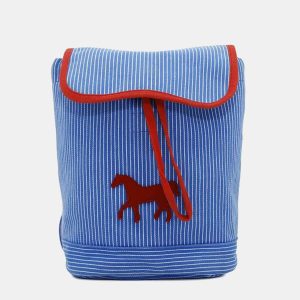 Hermes Blue Canvas Horse Backpack, Backpacks - Luxury Closet catalog
