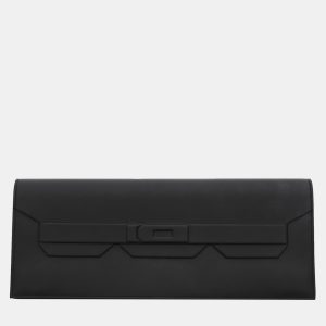 Hermes Noir Swift Leather Shadow Birkin Cut Clutch Bag, Clutches & Special Occasion Bags - Luxury Closet catalog