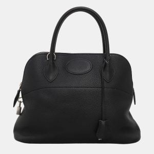Hermes Black Clemence Leather Bolide 31 Top Handle Bag, Handbags - Luxury Closet catalog