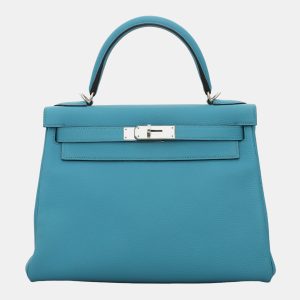 Hermes Turquoise Togo Leather Kelly 28 Shoulder Bag, Handbags - Luxury Closet catalog