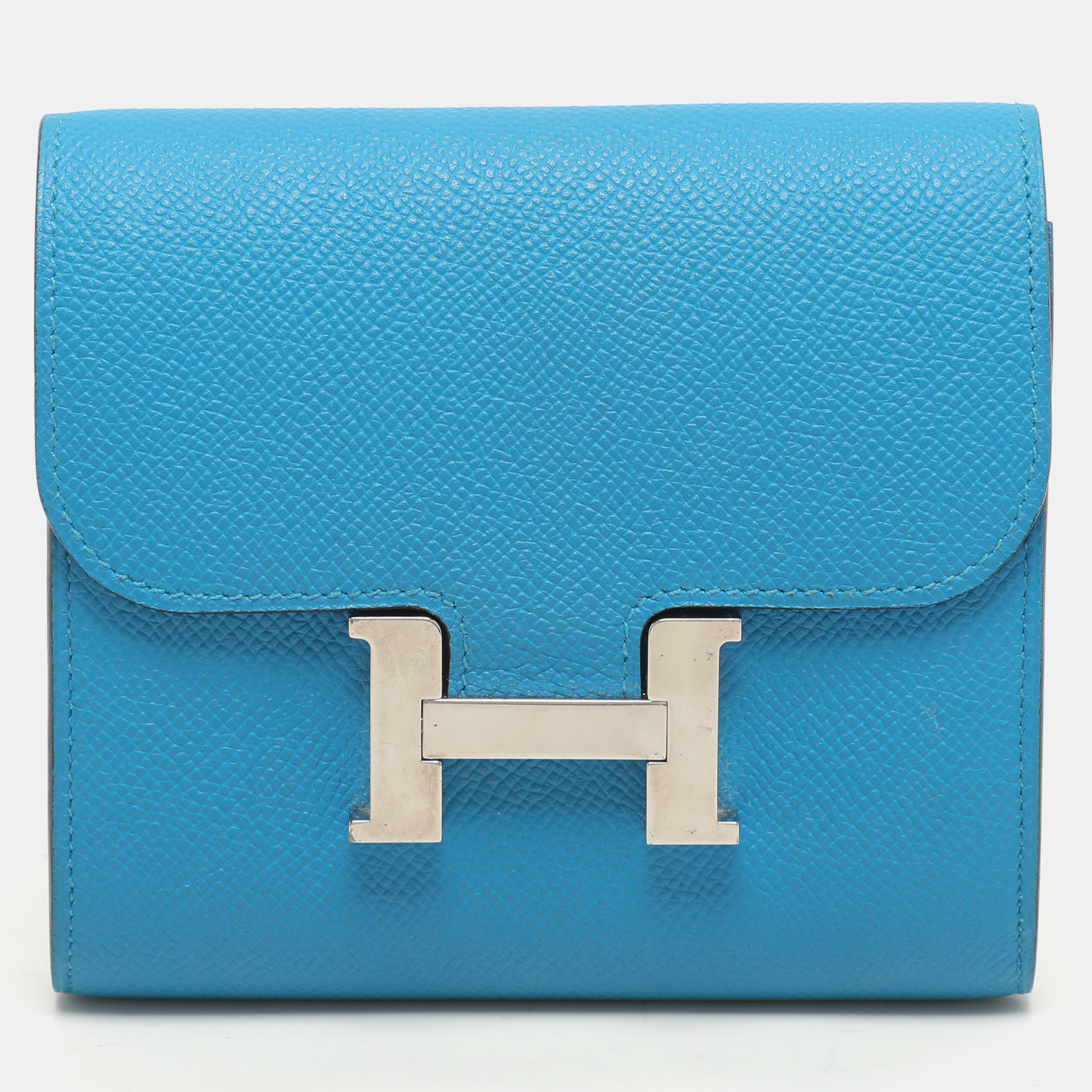 Hermes Bleu Zanzibar Epsom Leather Constance Compact Wallet, Wallets & Money Clips - Luxury Closet catalog