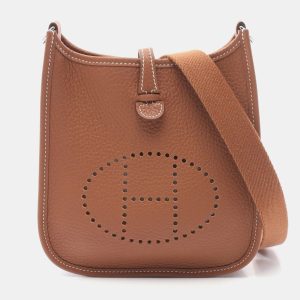 Hermes Gold Taurillon Clemence Evelyne TPM Amazon Shoulder Crossbody Bag, Tote Handbags - Luxury Closet catalog