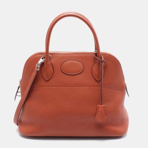 Hermes Brown Clemence Leather Bolide 31 Shoulder Bag, Satchels - Luxury Closet catalog
