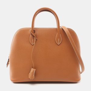 Hermes Brown Gold Epsom Leather Bolide 1923 30 Handbag, Satchels - Luxury Closet catalog