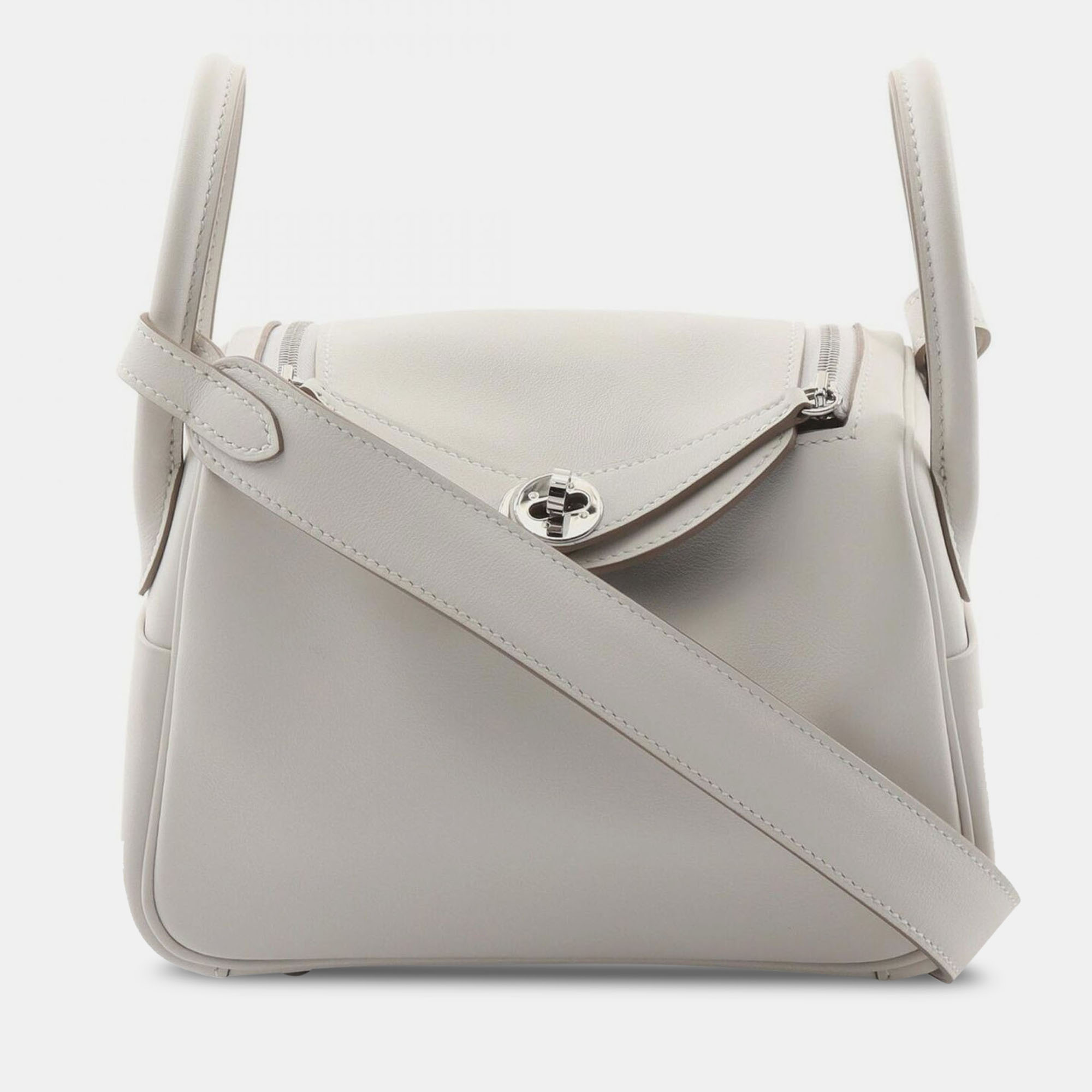 Hermes Gris Pale Swift Leather Lindy Mini Shoulder Bag, Shoulder Bags - Luxury Closet catalog