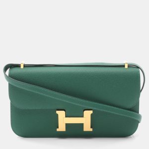 Hermes Menthe Epsom Leather Constance Elan Crossbody Bag, Shoulder Bags - Luxury Closet catalog
