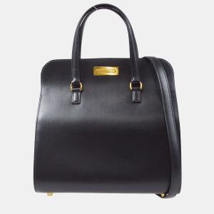 Hermes Black Box Calf Leather Handbag, Satchels - Luxury Closet catalog