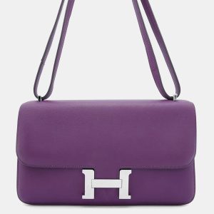 Hermes Evercolor Elan Anemone Constance Shoulder Bag, Shoulder Bags - Luxury Closet catalog