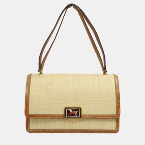 Hermes Beige Brown Crinoline Courchevel Vintage Shoulder Bag, Shoulder Bags - Luxury Closet catalog