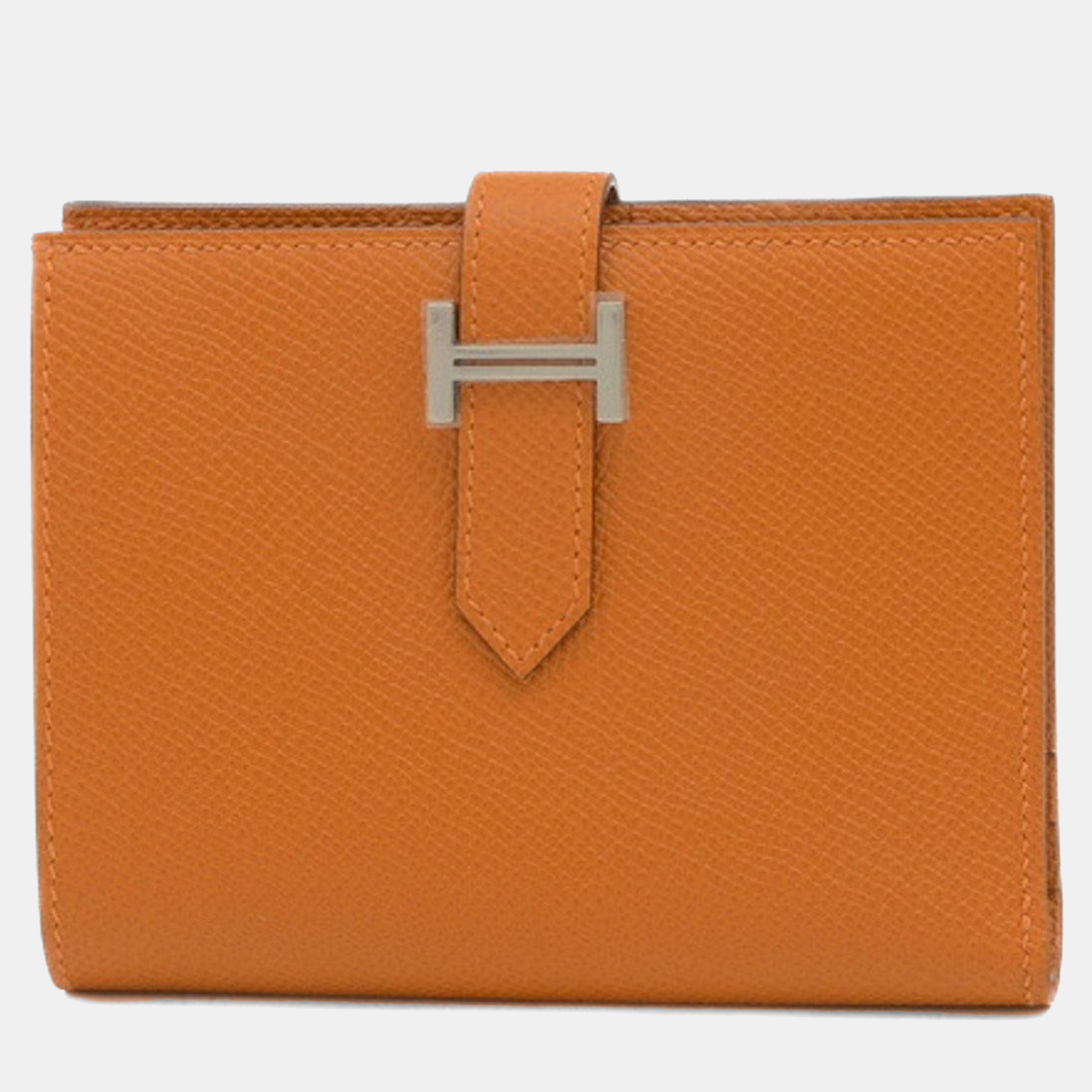 Hermes Orange Epson Bearn Compact Wallet, Wallets & Money Clips - Luxury Closet catalog