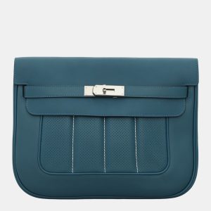 Hermes Blue  Berline 28 Shoulder Bag, Handbags - Luxury Closet catalog