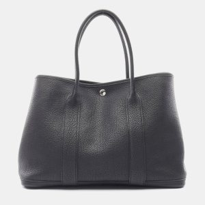 Hermes Black Leather Garden Party Tote Bag, Tote Handbags - Luxury Closet catalog