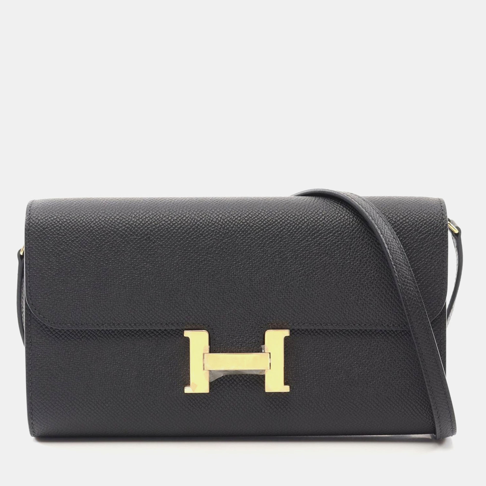Hermes Black Epsom Leather Constance To Go Shoulder Bag, Handbags - Luxury Closet catalog