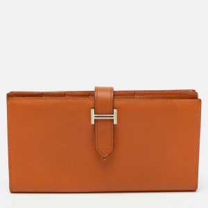 Hermes Moutarde Epsom Leather Bearn Gusset Wallet, Wallets & Money Clips - Luxury Closet catalog