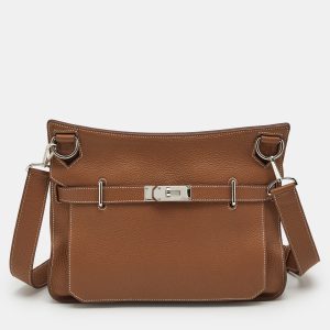 Hermes Gold Taurillon Clemence Leather Palladium Finish Jypsiere 34 Bag, Shoulder Bags - Luxury Closet catalog