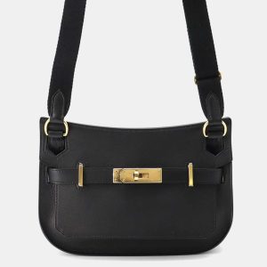 Hermes Jypsiere Mini Black Evercolor Leather Shoulder Bag, Handbags - Luxury Closet catalog