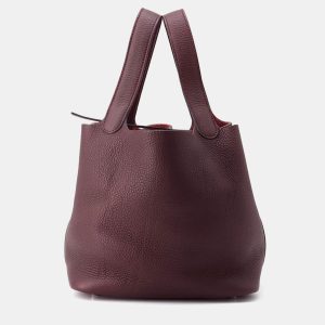Hermes Picotin 22 Prune Taurillon Clemence Handbag, Tote Handbags - Luxury Closet catalog