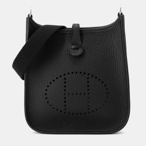 Hermes Evelyne TPM Long Black Taurillon Clemence Shoulder Bag, Tote Handbags - Luxury Closet catalog