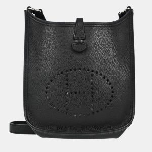 Hermes Evelyne TPM Black Epsom Leather Shoulder Bag, Tote Handbags - Luxury Closet catalog