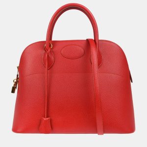 Hermes Bolide 35 Rouge Vif Ardennes Handbag, Satchels - Luxury Closet catalog