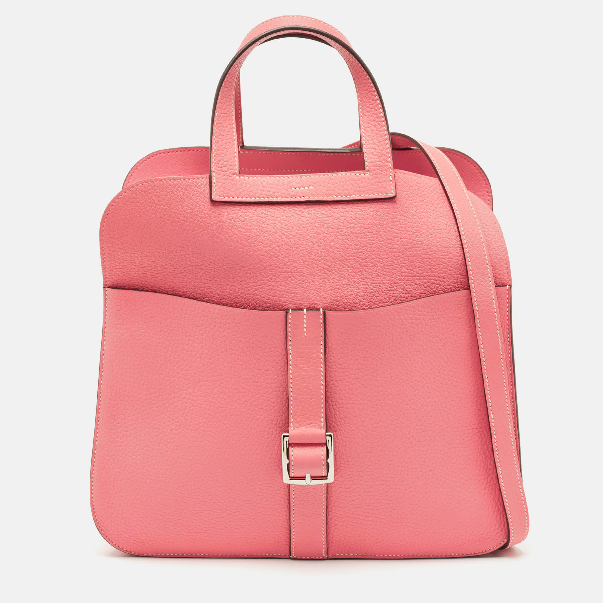 Hermès Rose Azalee Taurillon Clemence Leather Halzan 31 Bag, Shoulder Bags - Luxury Closet catalog