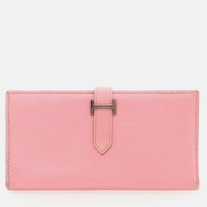 Hermes Bearn Pink Mysore Chevre Wallet, Wallets & Money Clips - Luxury Closet catalog