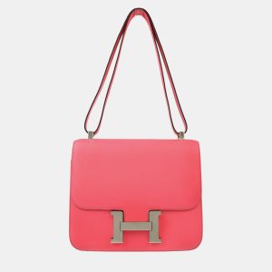 Hermes Constance III 24 Rose Azalee Evercolor Shoulder Bag, Handbags - Luxury Closet catalog