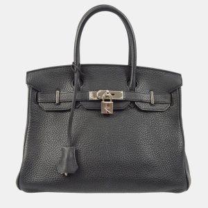 Hermes Birkin 30 Black Taurillon Clemence Handbag, Tote Handbags - Luxury Closet catalog