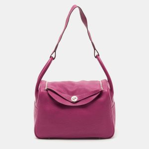 Hermes Tosca Taurillon Clemence Leather Palladium Finish Lindy 34 Bag, Shoulder Bags - Luxury Closet catalog